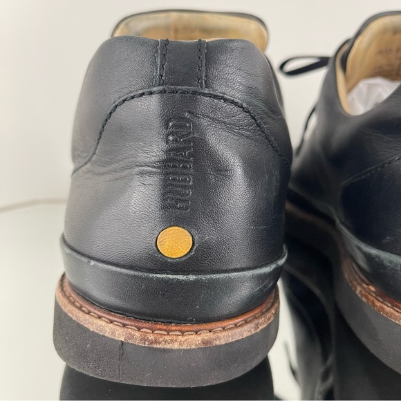 SAMUEL HUBBARD Men’s Black Leather Vibram DressFast Plain Toe Oxford Shoes - Picture 6 of 13